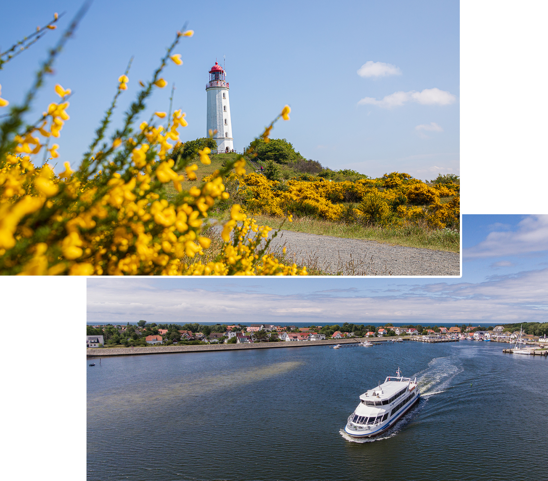 Insel Hiddensee ab Hafen Zingst